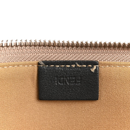 Fendi Vitello Dolce Plexiglass Studded Zip Around Pouch Cuoio Multicolor 5 of 11