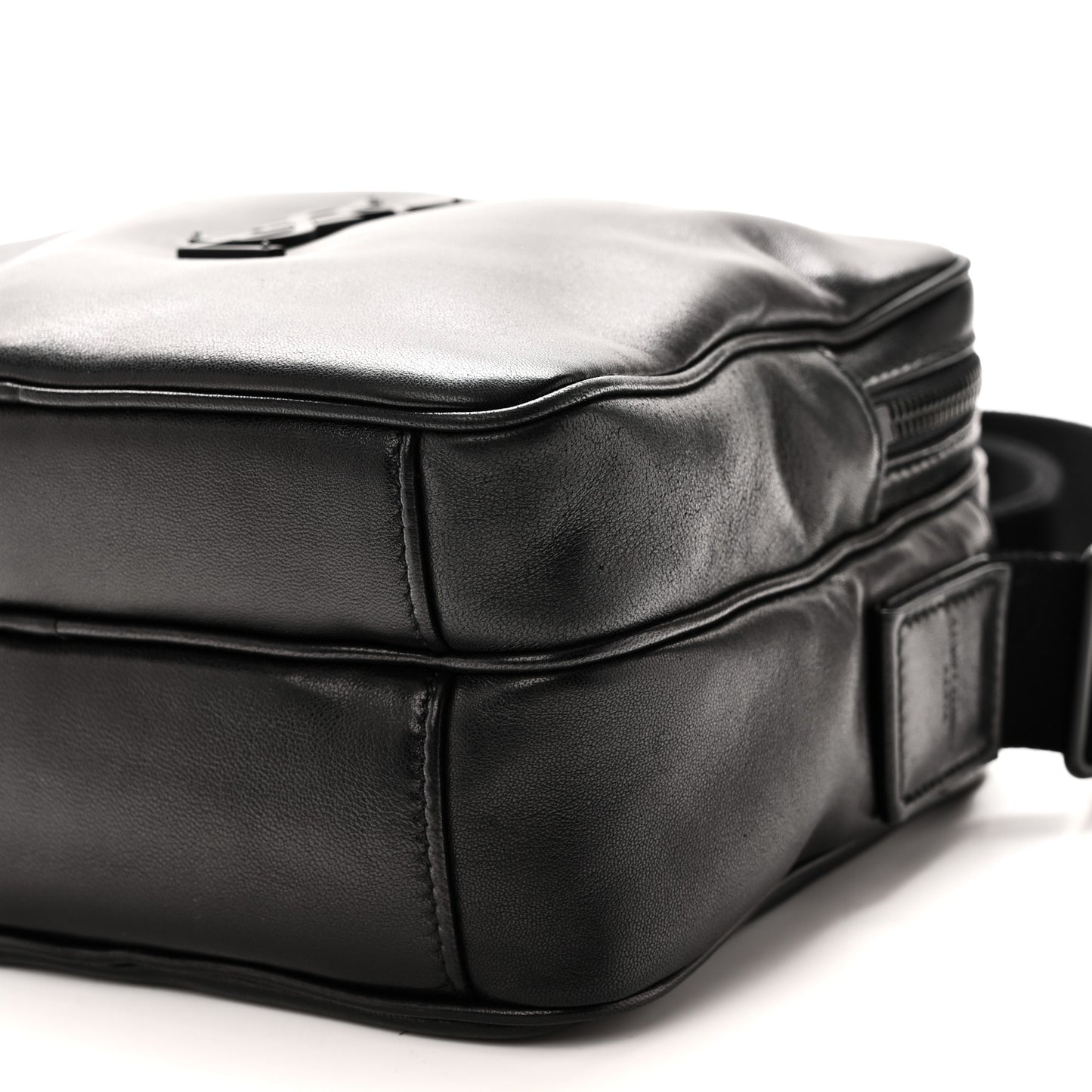 Lambskin Monogram Niki Cube Camera Bag Black