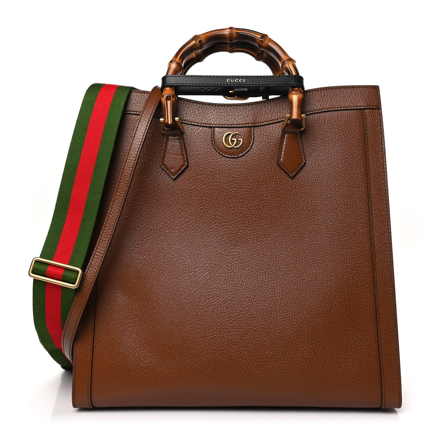 Wonka Grain Calfskin Large Diana Tote Bag Cuir Black