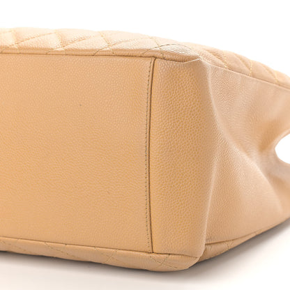 Chanel Caviar Quilted Grand Shopping Tote GST Beige 10 of 19