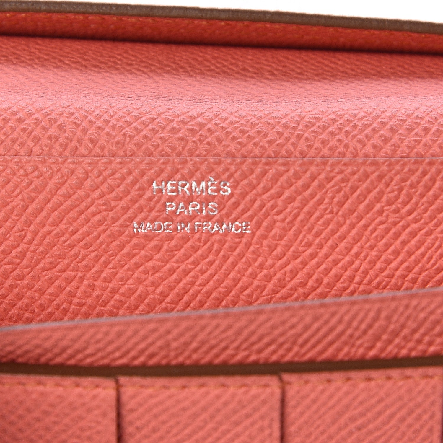 Hermes Epsom Bearn Gusset Wallet Flamingo 6 of 12