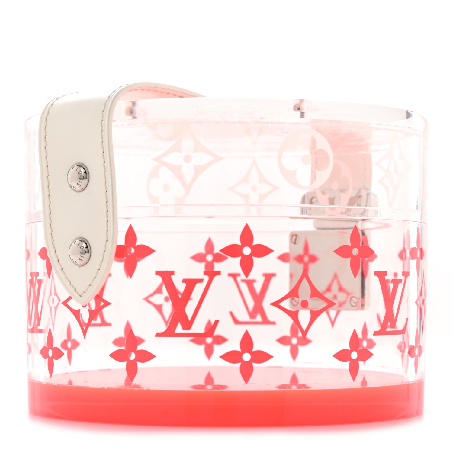 Louis Vuitton Transparent Plexiglass Box Scott Fluorescent Pink 2 of 7