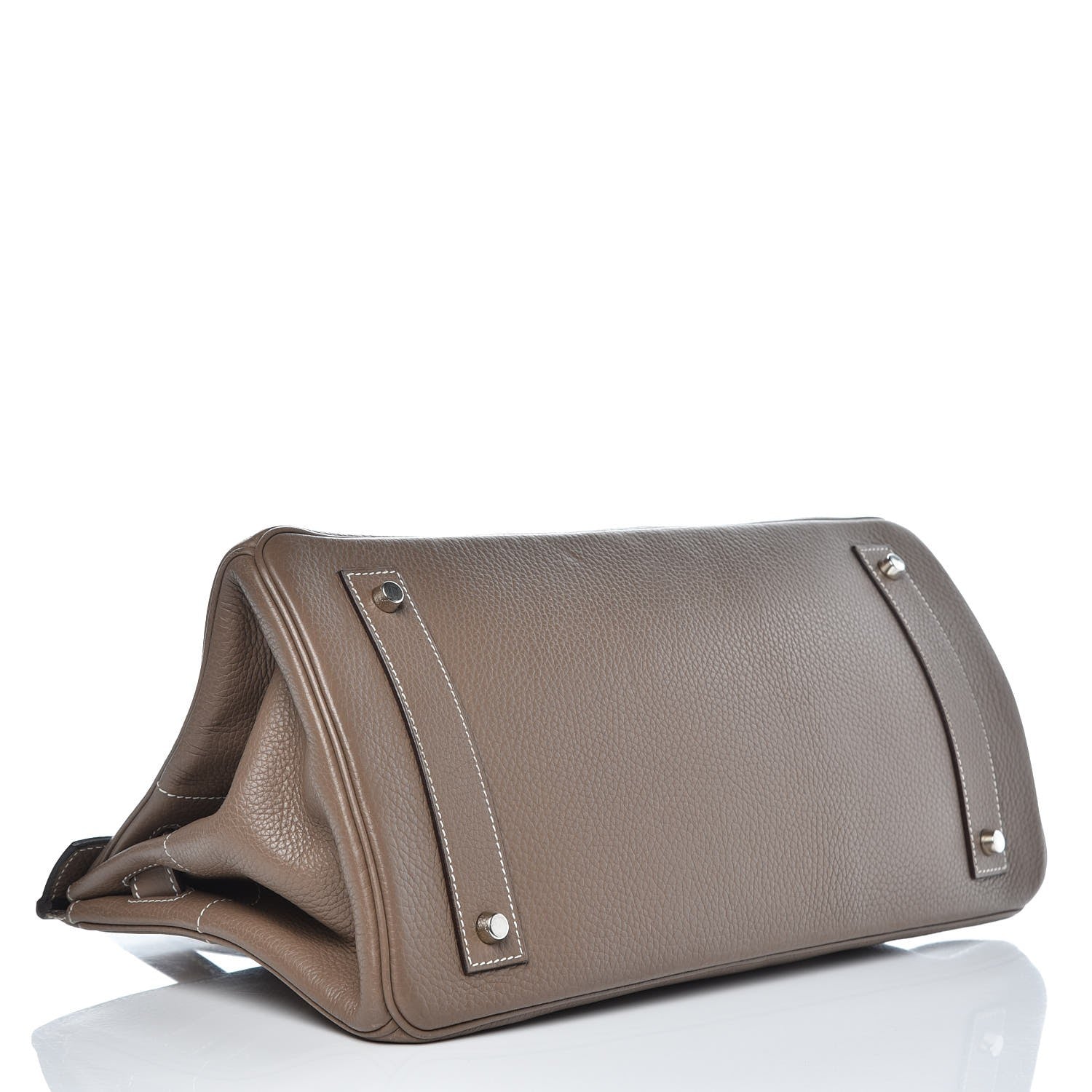 Hermes Taurillon Clemence JPG Birkin 42 Etoupe 5 of 21