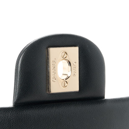 Chanel Lambskin Resin Crystal Square Quilted Mini Monacoco Flap Black 7 of 12