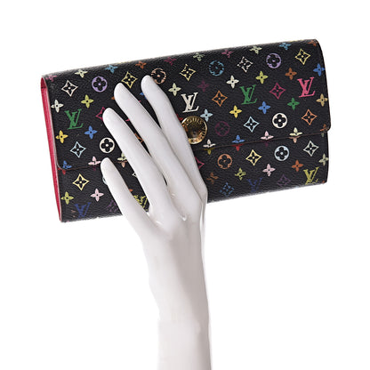 Louis Vuitton Monogram Multicolor Sarah Wallet Black Grenade 2 of 11