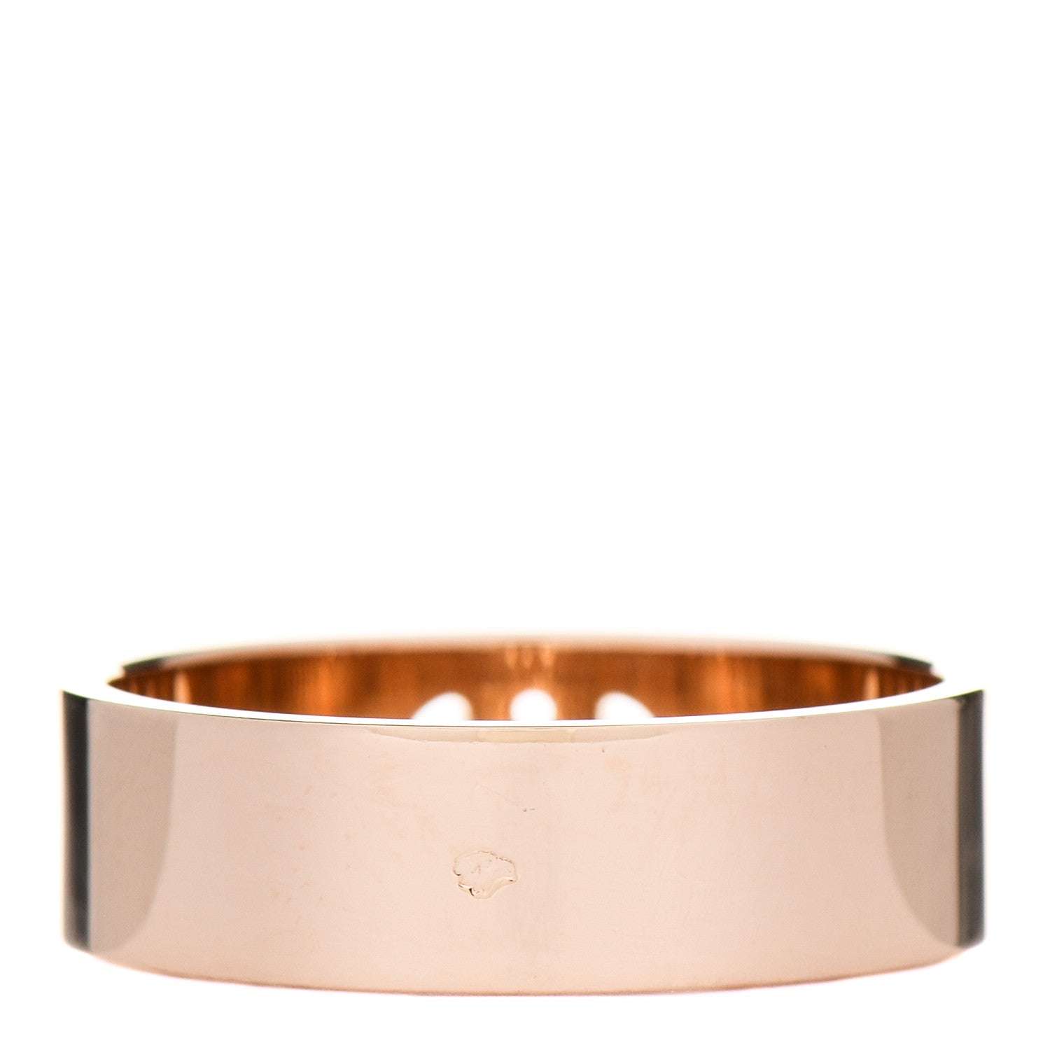 Hermes 18K Rose Gold Diamond PM H D'Ancre Ring 54 7 2 of 5