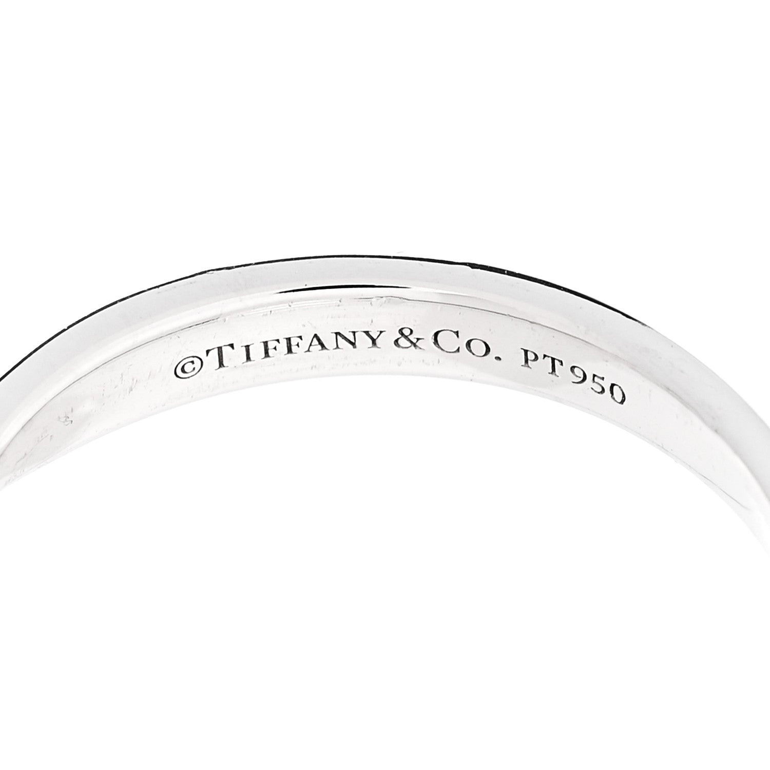 Tiffany Platinum 3mm Harmony Band Ring 58 8.25 4 of 4