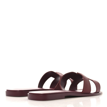 Hermes Epsom Oran Sandals 38.5 Rouge H 5 of 10
