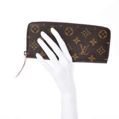 Louis Vuitton Monogram Clemence Wallet Rose Ballerine 2 of 8