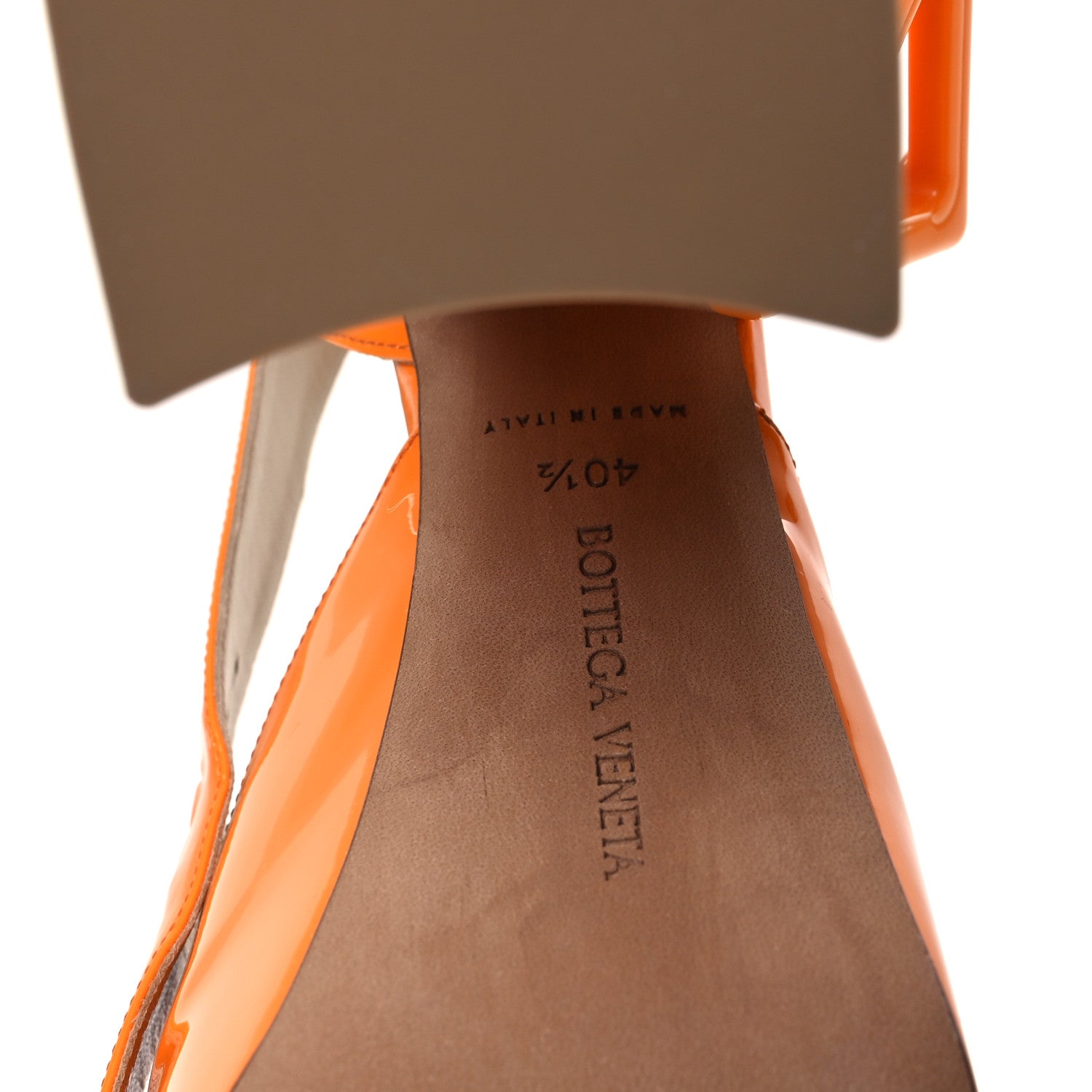 Bottega Veneta Supergloss Patent Tower 40/140mm Platform Pumps