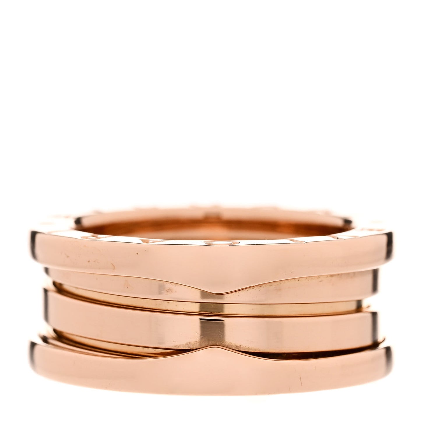 18K Rose Gold B.Zero1 Three-Band Ring 51 5.75