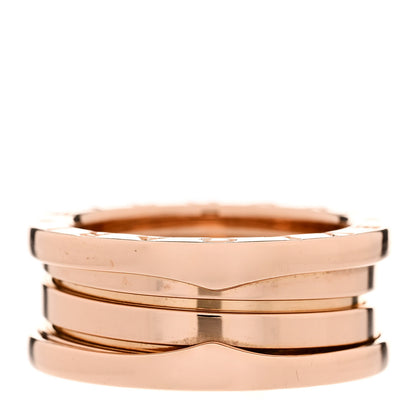 Bulgari 18K Rose Gold B.Zero1 Three-Band Ring 51 5.75 1 of 5