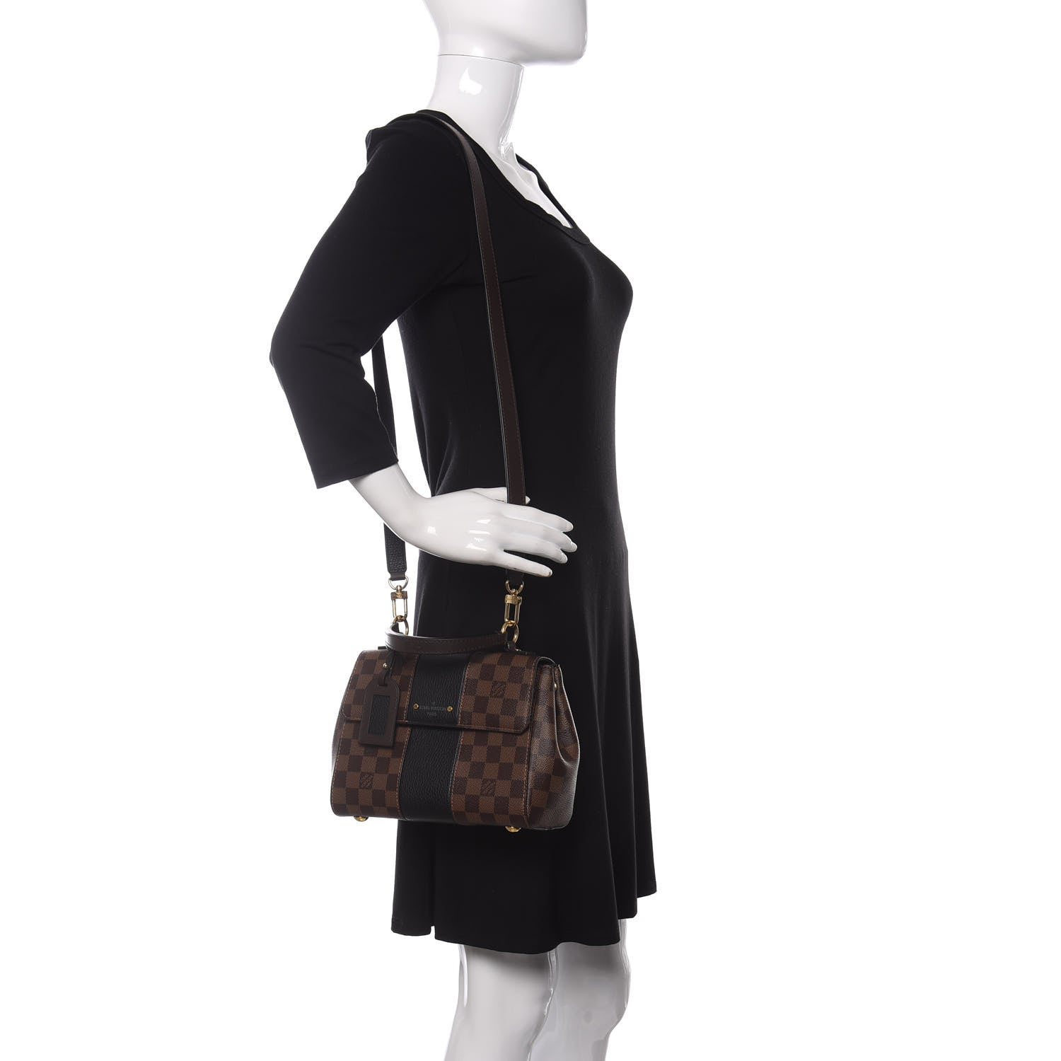Louis Vuitton Damier Ebene Bond Street BB Black 2 of 10