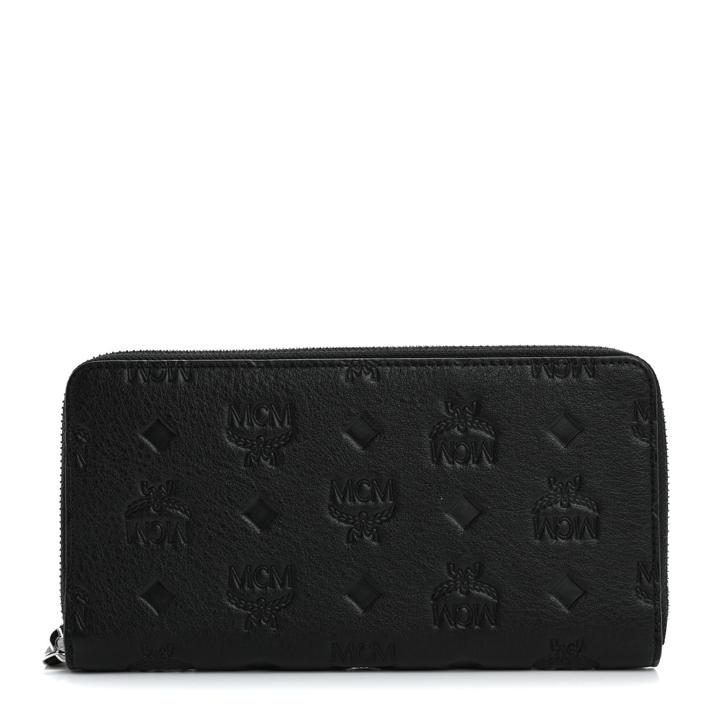 Calfskin Ottomar Monogram Klara Zip Wallet Black