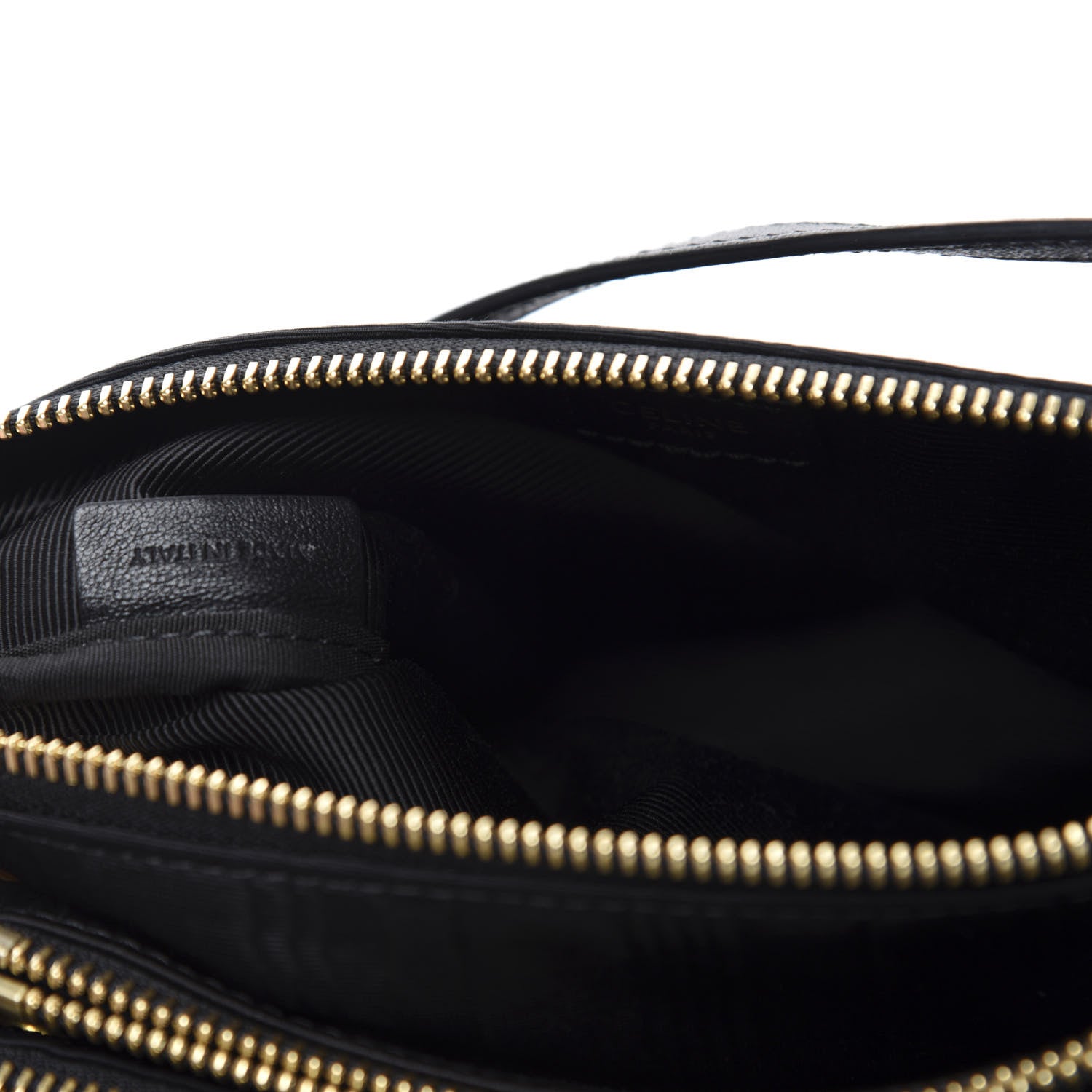Celine Sequin Small Trio Crossbody Bag Black 9 of 10