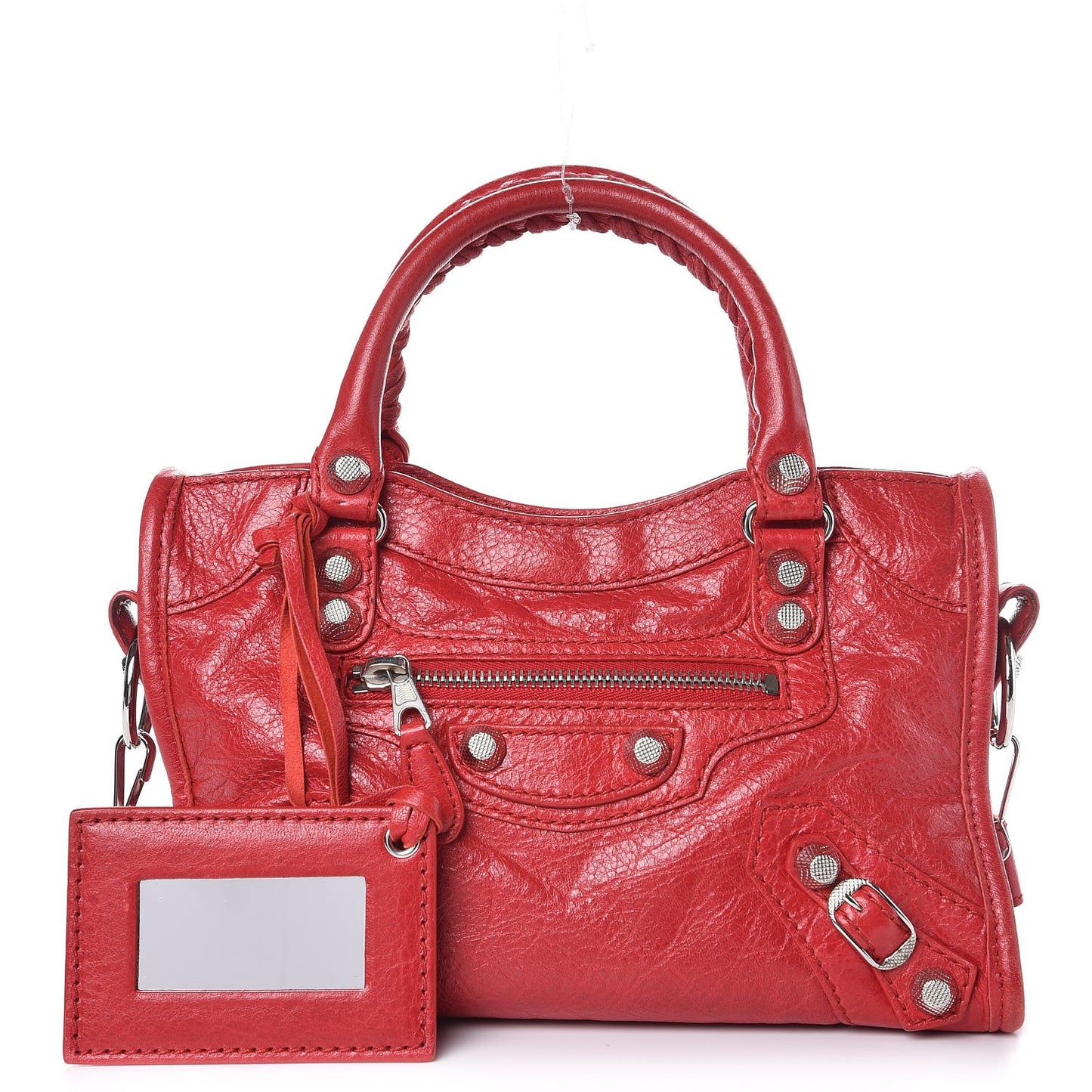 Agneau Giant 12 Silver Hardware Mini City Rouge Cardinal