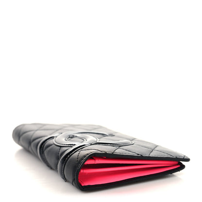 Chanel Calfskin Quilted Cambon Yen Wallet Black 4 of 10