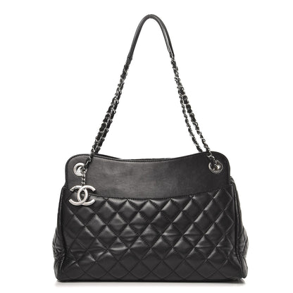 Chanel Lambskin Quilted 7 Large Tote Black 1 of 13