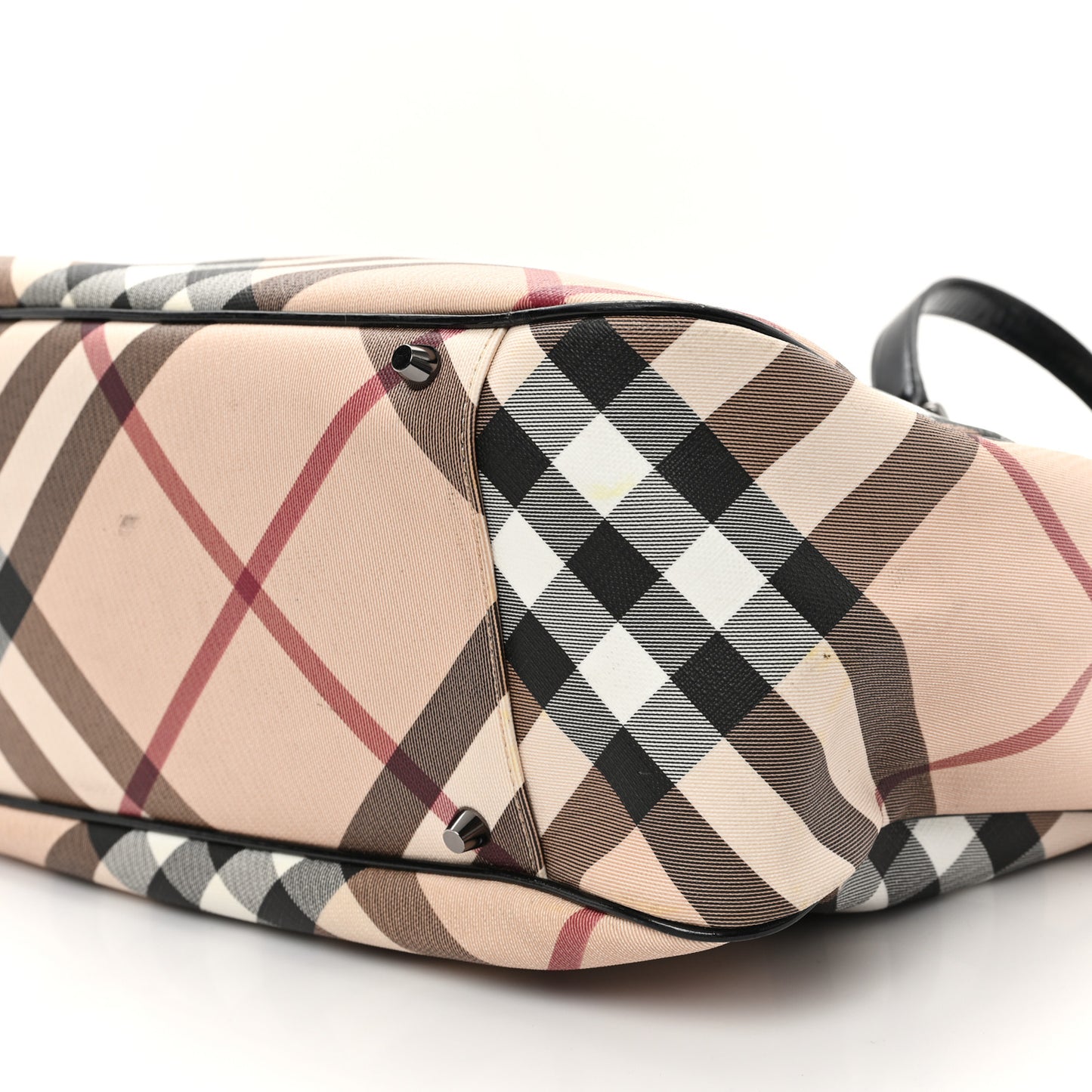 Nova Check Patent Medium Emmy Tote Black