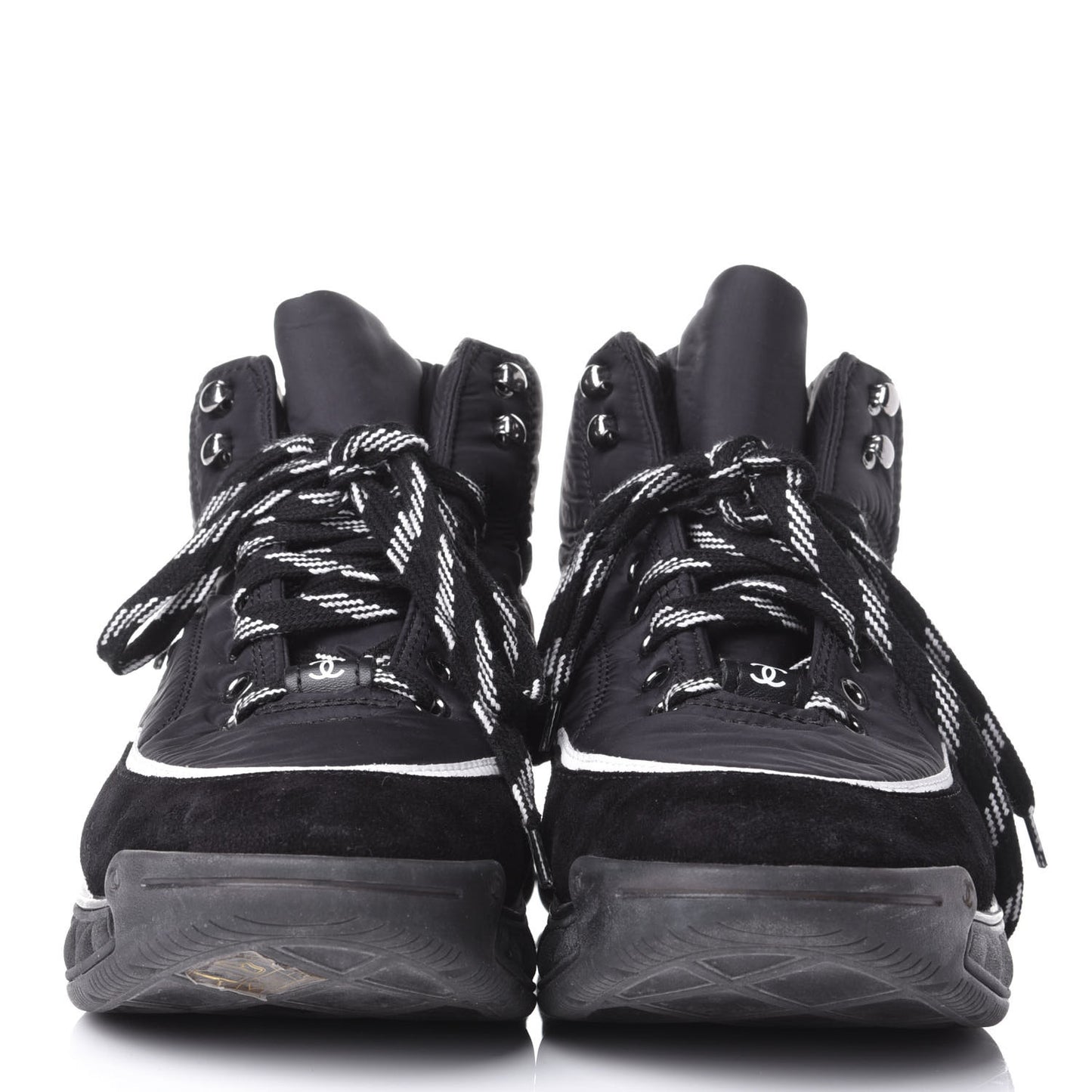Fabric Suede Womens CC Sneakers 39.5 Black