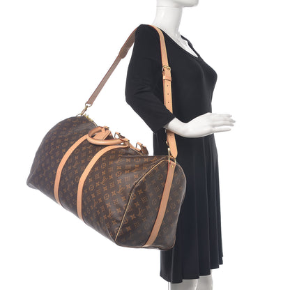 Louis Vuitton Monogram Keepall Bandouliere 55 3 of 10