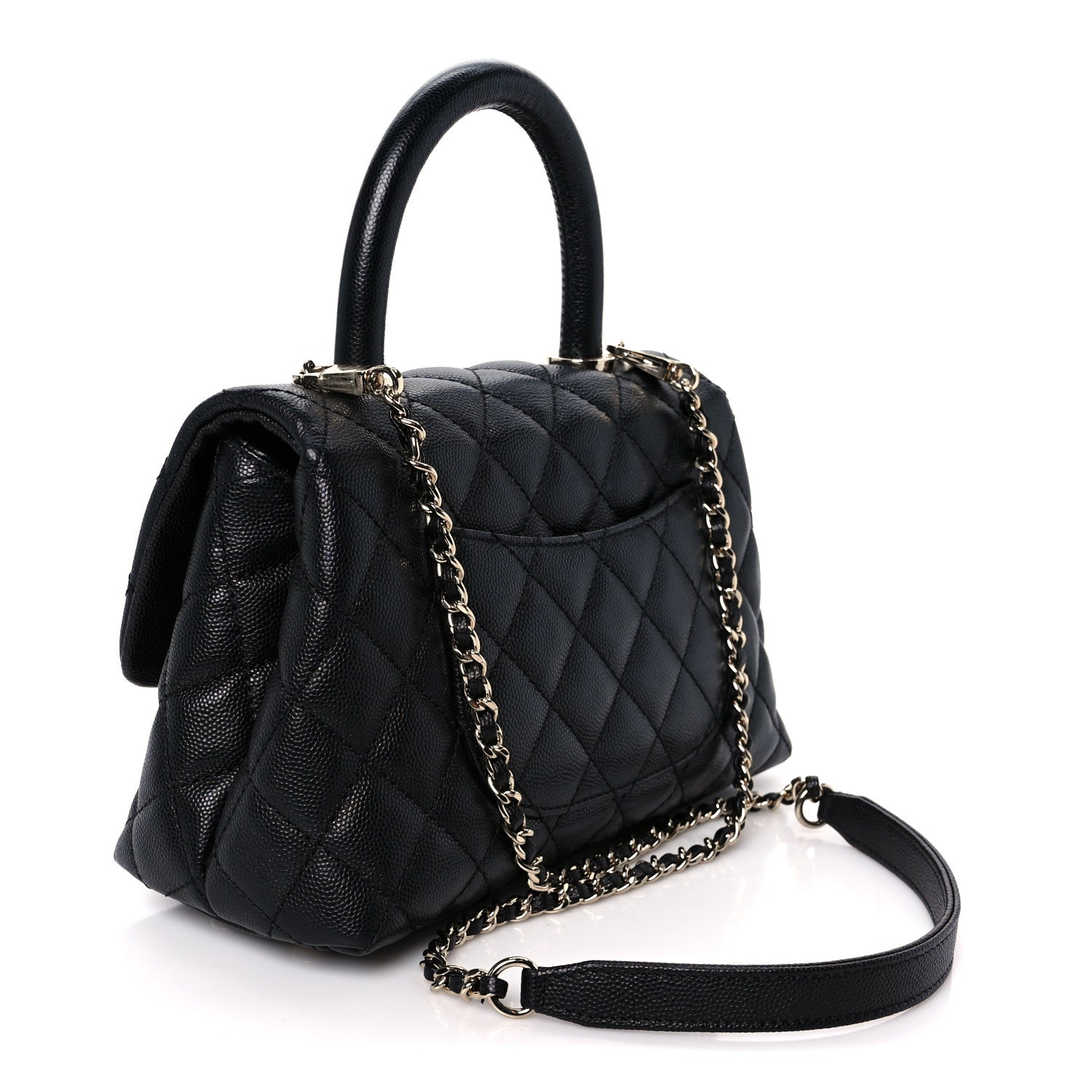 Chanel Caviar Quilted Mini Coco Handle Flap Black 3 of 11