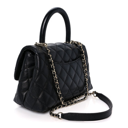 Chanel Caviar Quilted Mini Coco Handle Flap Black 3 of 11