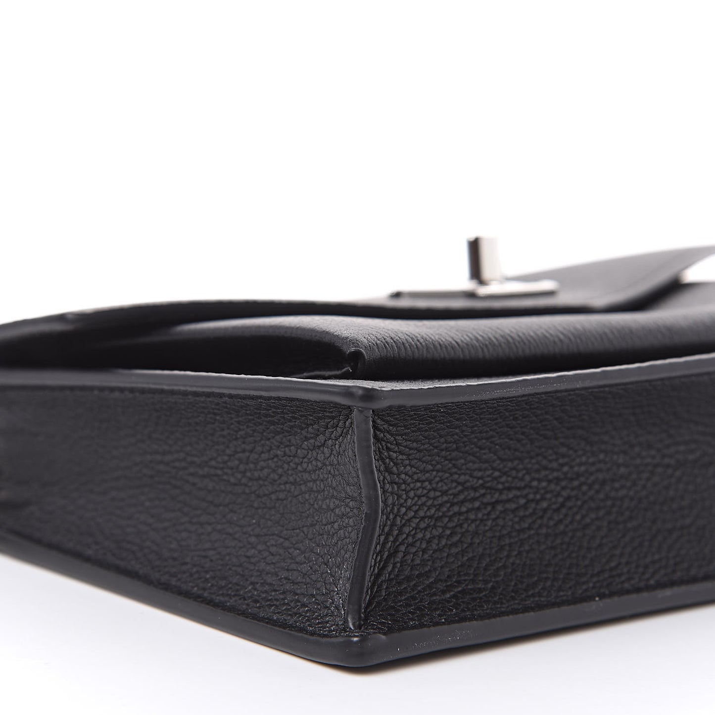 Soft Calfskin My Lockme Chain Pochette Black