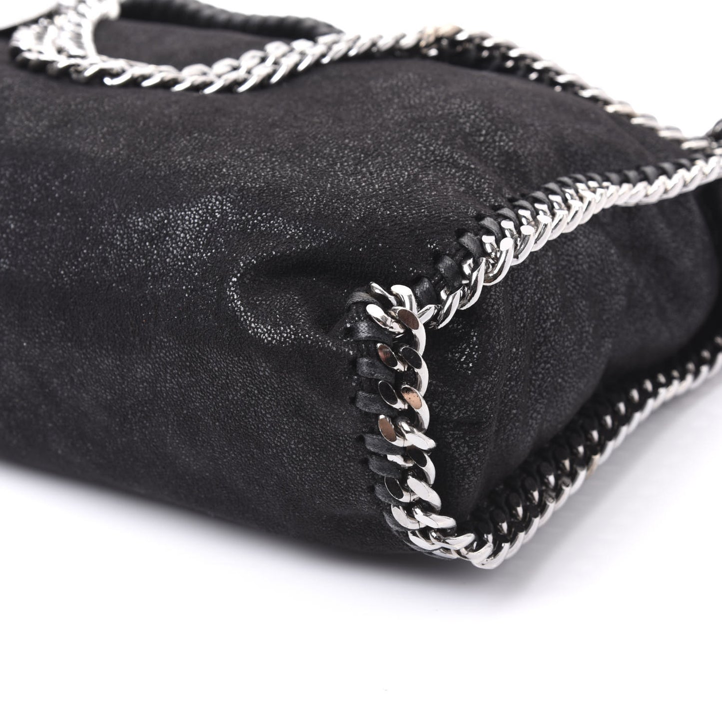 Shaggy Deer Falabella Fold Over Tote Black