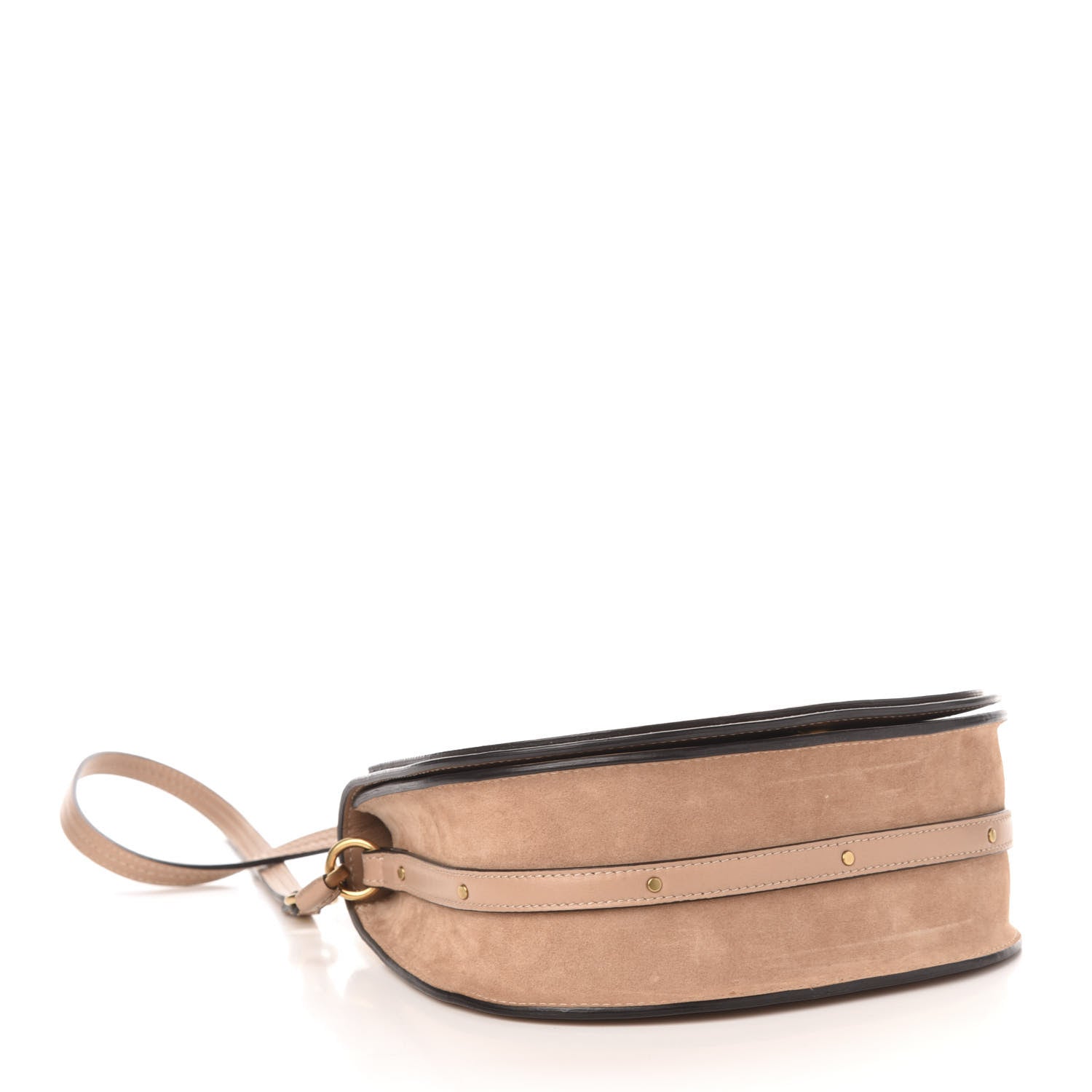 Chloe Calfskin Suede Medium Nile Bracelet Bag Biscotti Beige 4 of 14