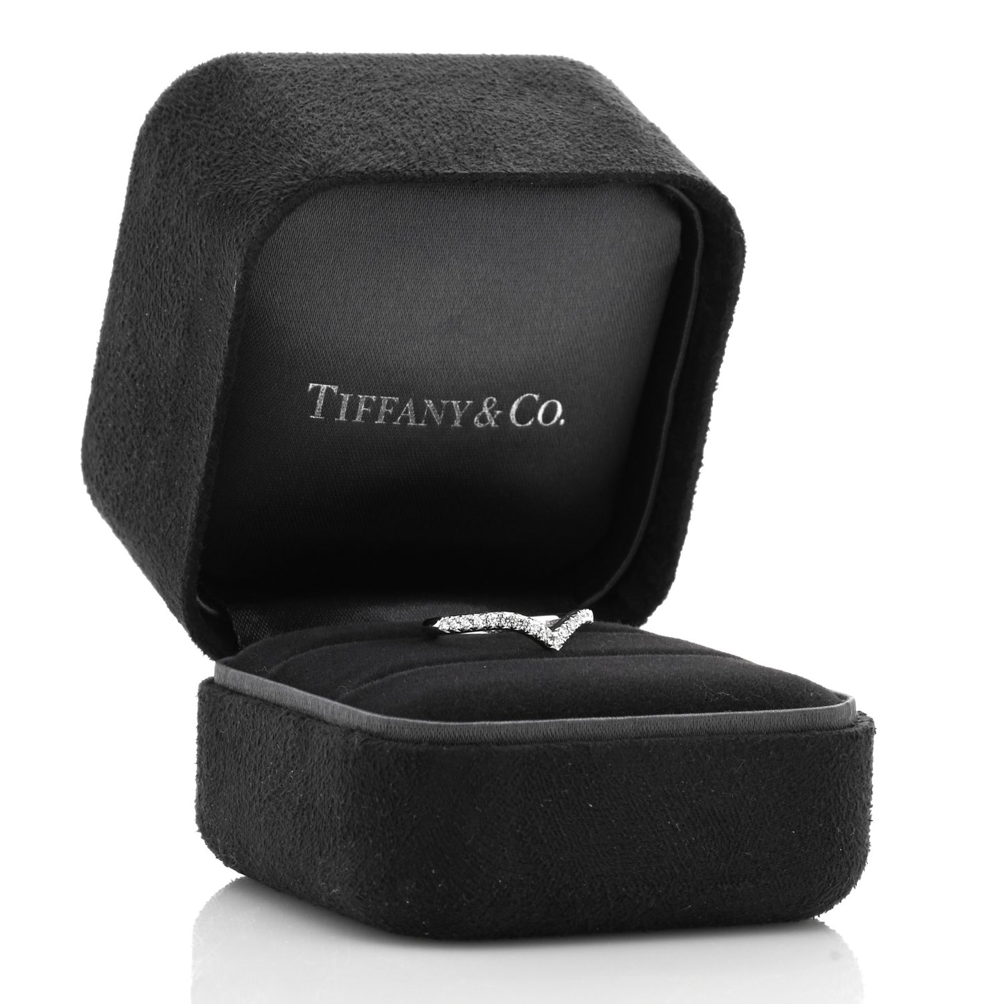 Platinum Diamond Soleste V Band Ring 46 3.75