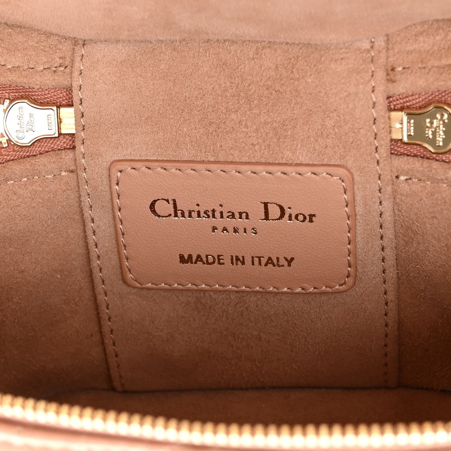 Christian Dior Lambskin Cannage Micro Vanity Case Rose Des Vents 6 of 9