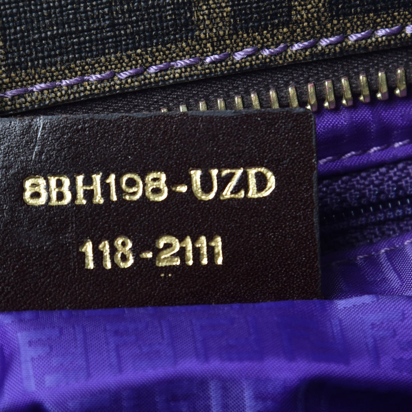 Zucca Spalmati Small Roll Tote Tobacco Viola