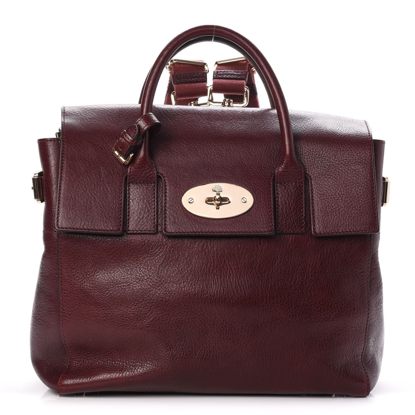 Natural Leather Cara Delevigne Convertible Satchel Oxblood