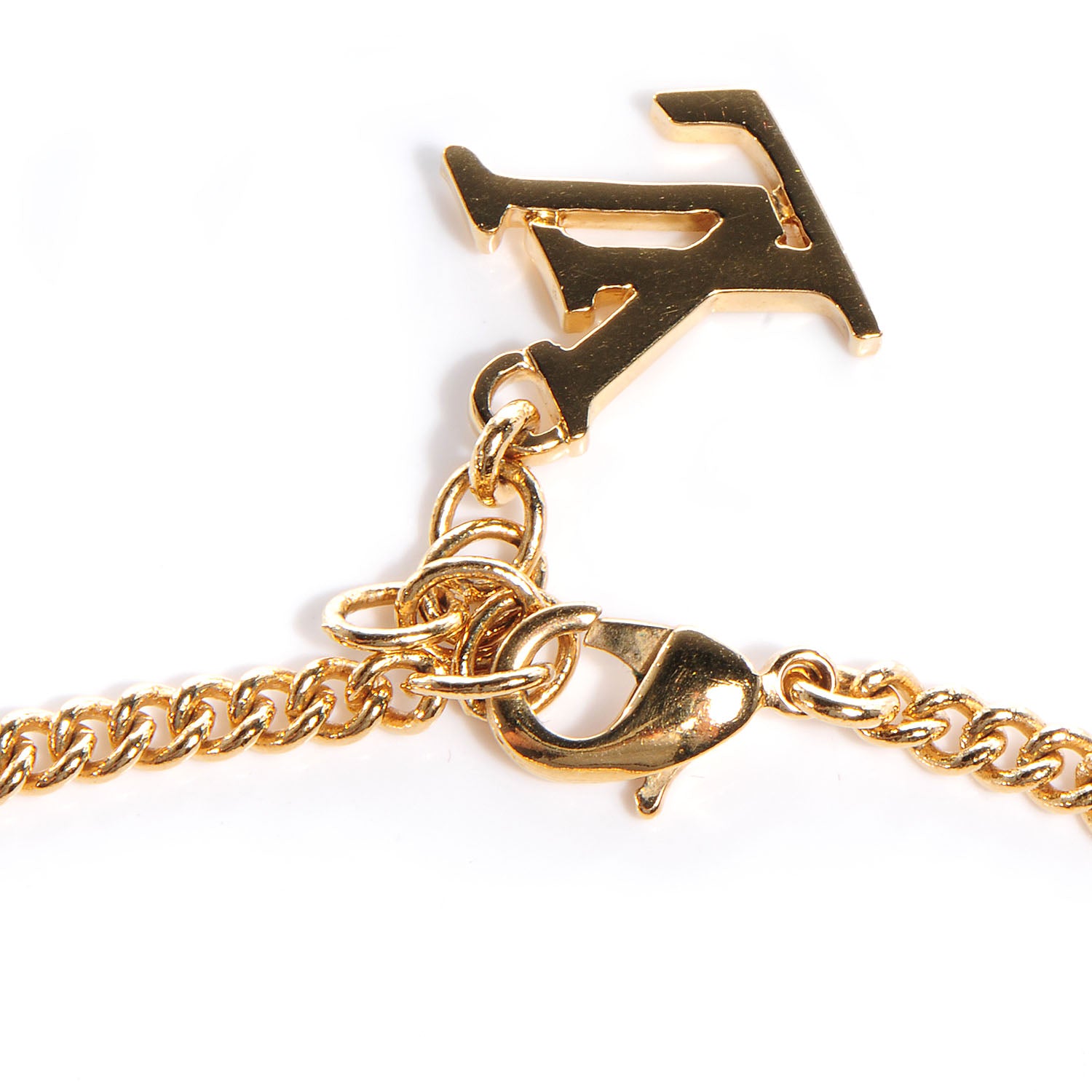 Louis Vuitton Sweet Monogram Charm Bracelet Gold Pink 5 of 5