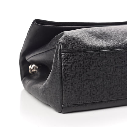Saint Laurent Grain De Poudre Medium West Hollywood Monogram Fold-Over Black 9 of 11