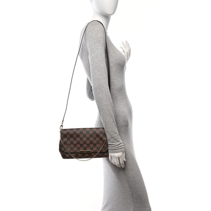 Louis Vuitton Damier Ebene Favorite MM 2 of 10