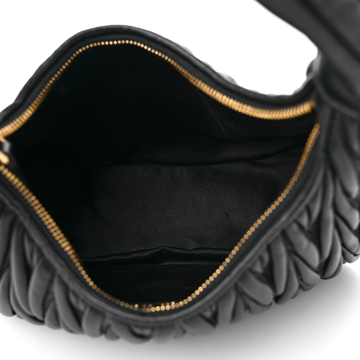 Miu Miu Nappa Matelasse Wander Large Hobo Black 5 of 8