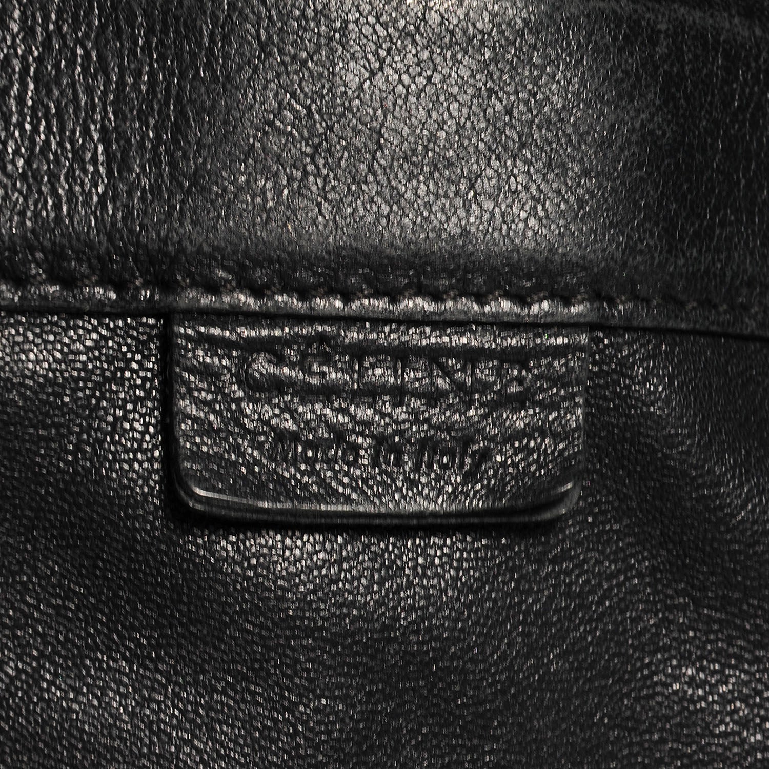 Celine Leather Horizontal Zipper Gusset Cabas Black 9 of 12