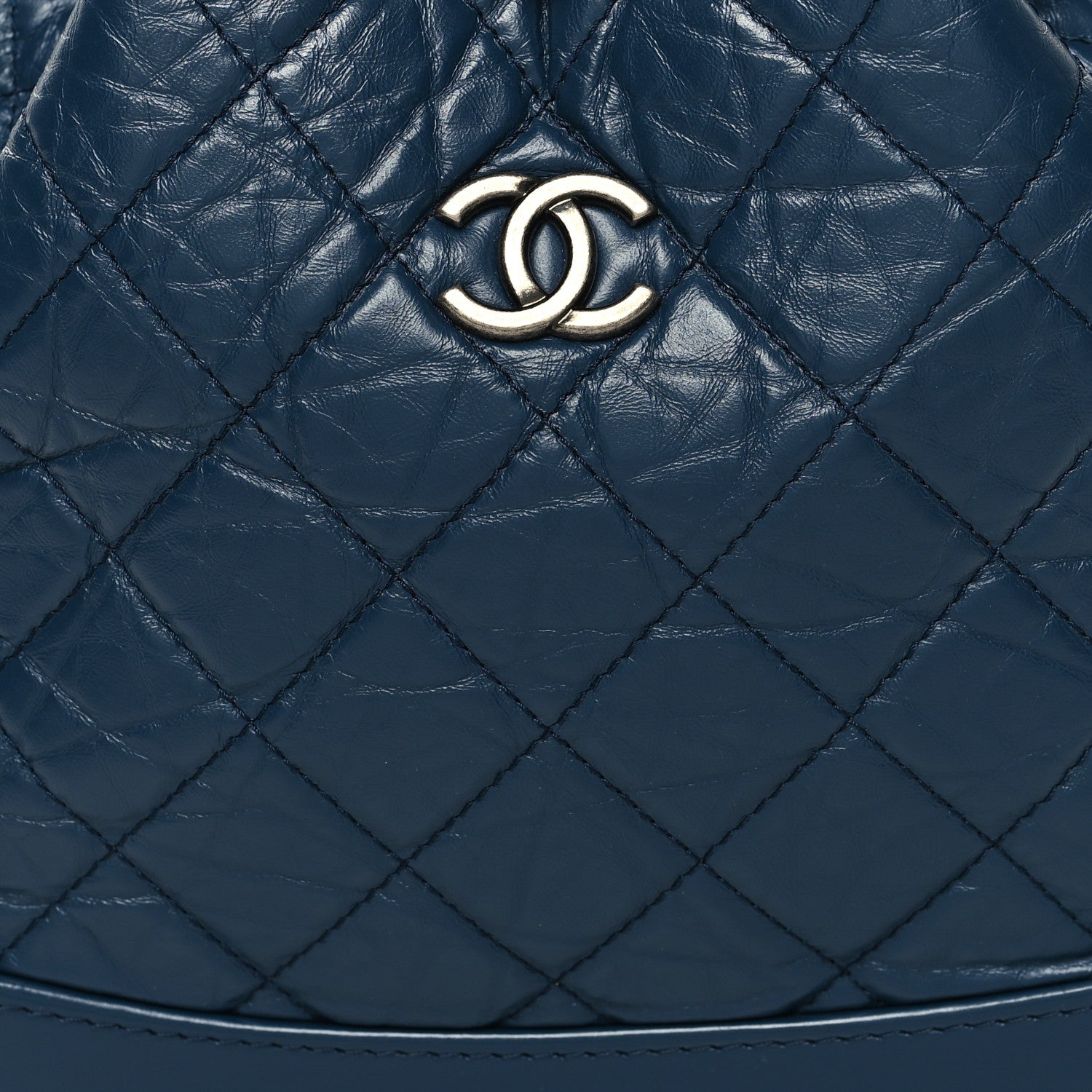Chanel Aged Calfskin Quilted Small Gabrielle Backpack Navy 8 of 11