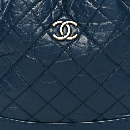 Chanel Aged Calfskin Quilted Small Gabrielle Backpack Navy 8 of 11