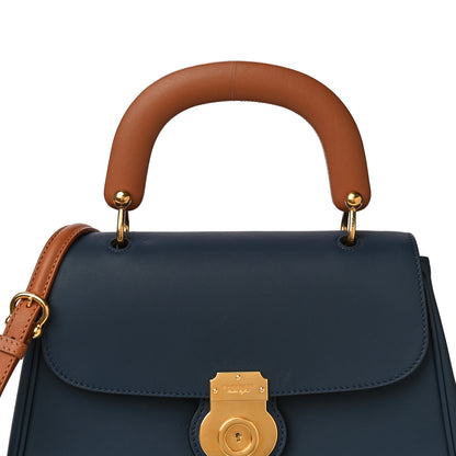 Burberry Trench Calfskin Medium DK88 Top Handle Bag Ink Blue 7 of 11
