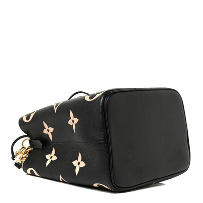 Louis Vuitton Empreinte Monogram Giant Neonoe MM Black Beige 5 of 11