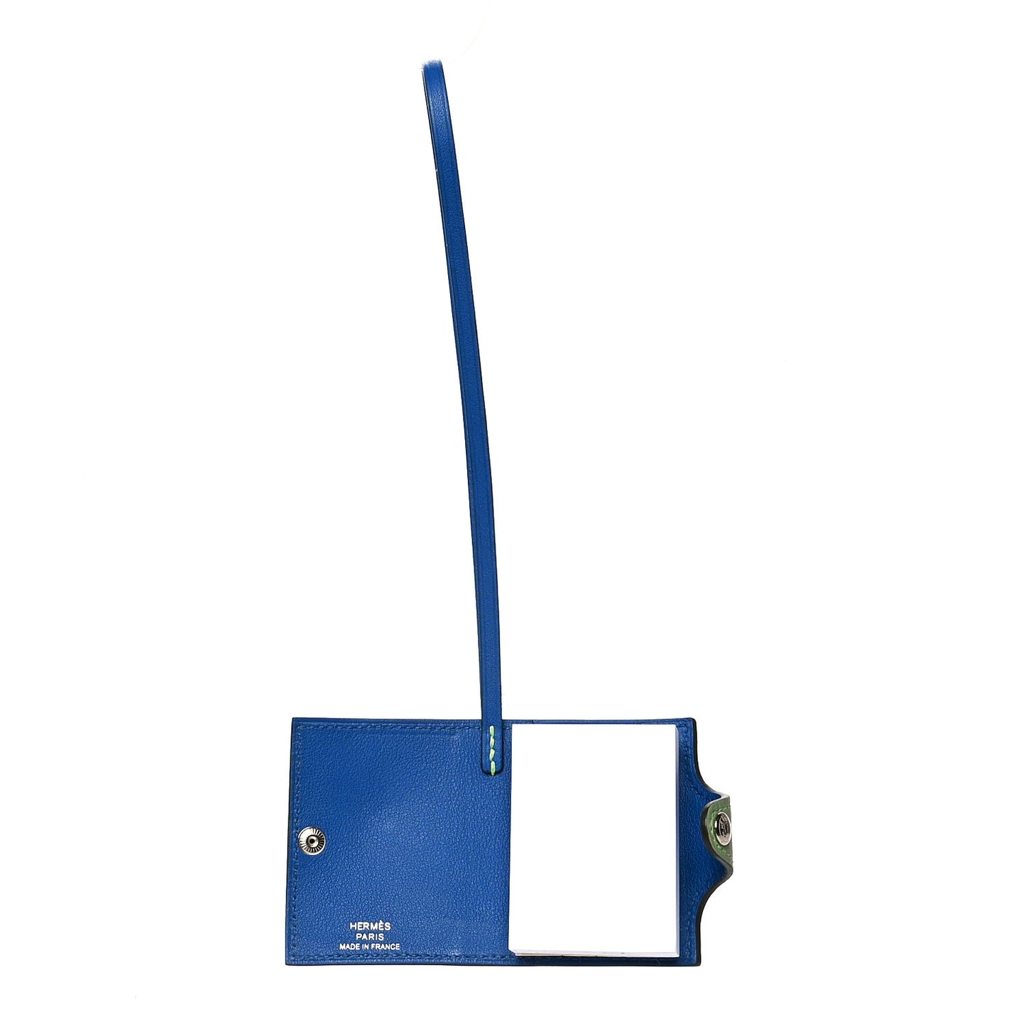 Evercolor Swift Verso Ulysse Nano Bag Charm Vert Criquet Bleu France