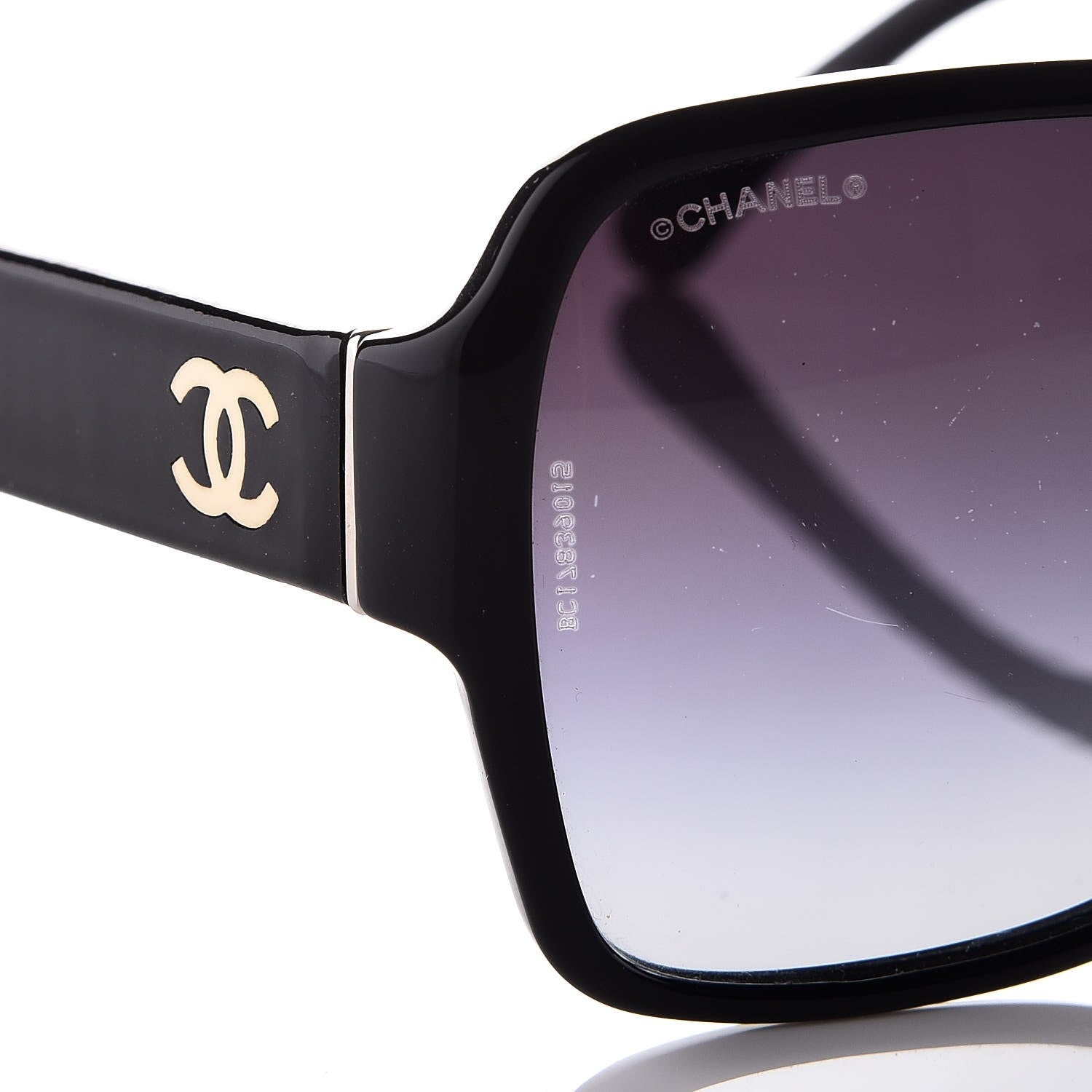 Chanel CC Sunglasses 1345 Black 7 of 8