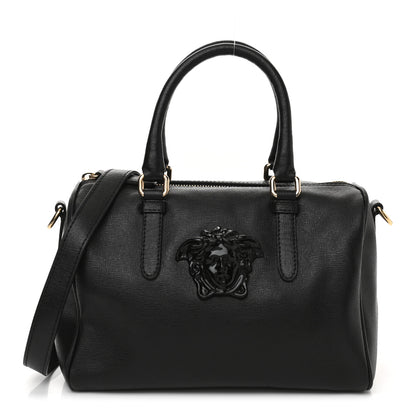 Versace Saffiano Calfskin Palazzo Duffle Bag Black 1 of 8