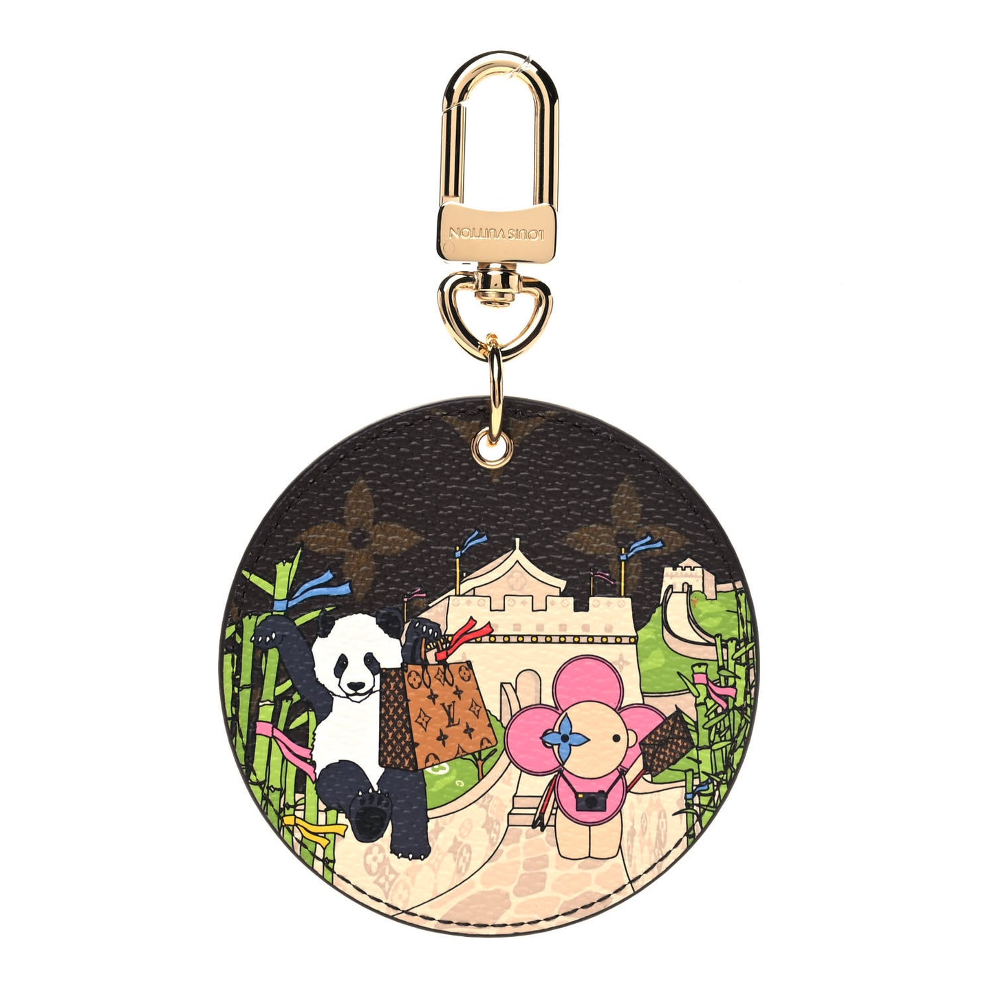Monogram 2021 Christmas Animation China Wall Bag Charm Key Ring Myosotis Blue