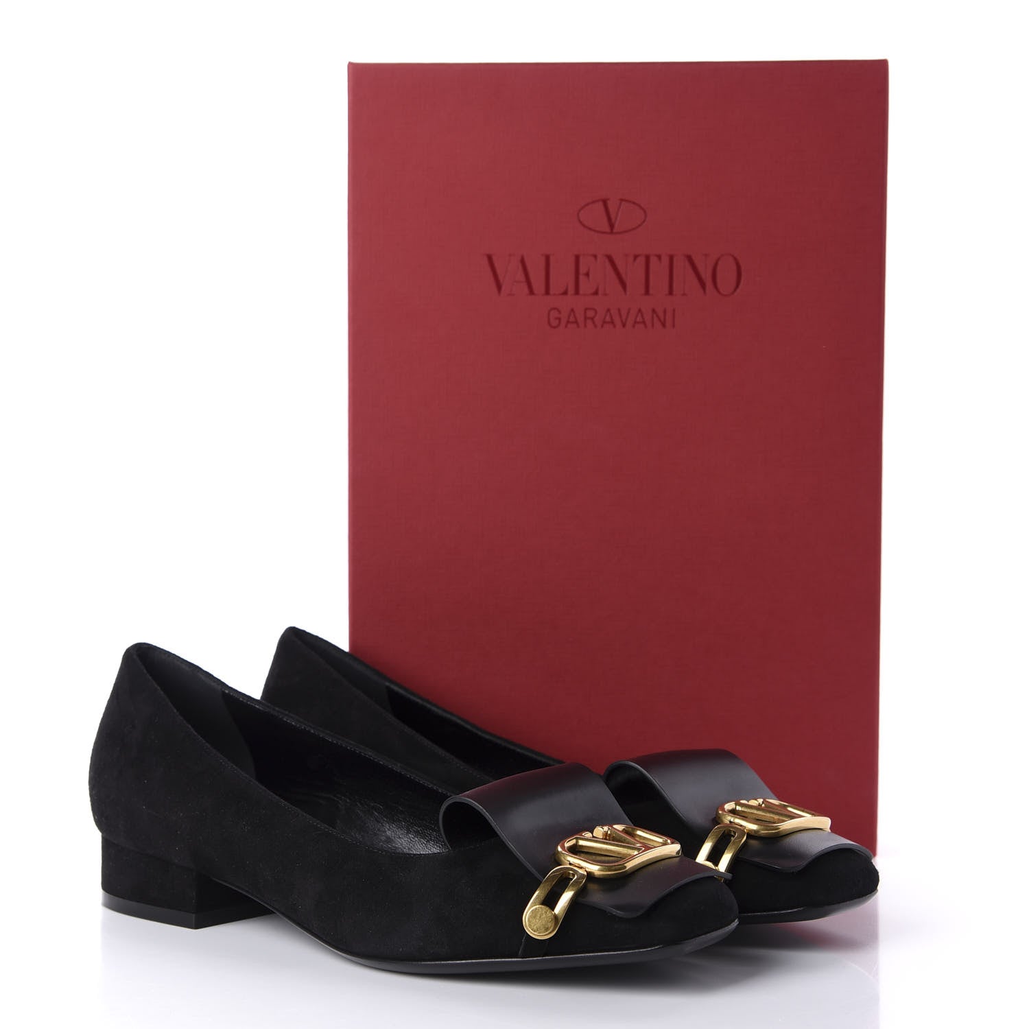 Valentino Garavani Suede Vlogo Club Loafers 37.5 Black 10 of 10