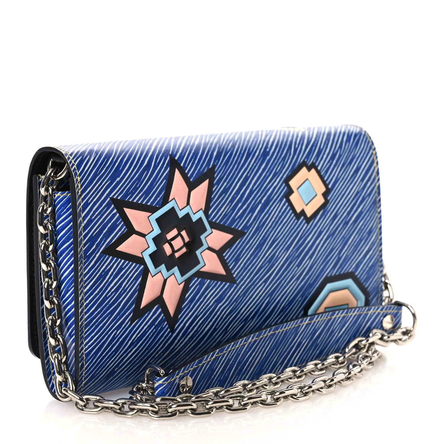 Louis Vuitton Epi Azteque Twist Chain Wallet Denim Light 1858426