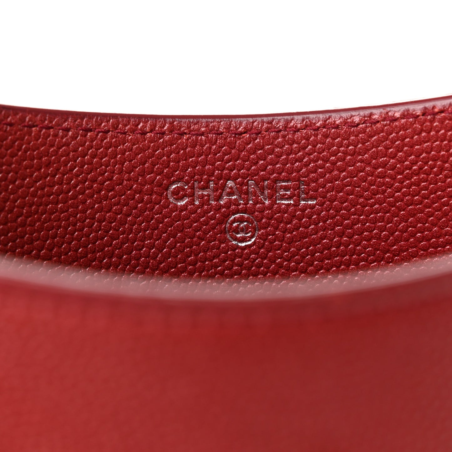 Iridescent Caviar iPad Case Crossbody Red